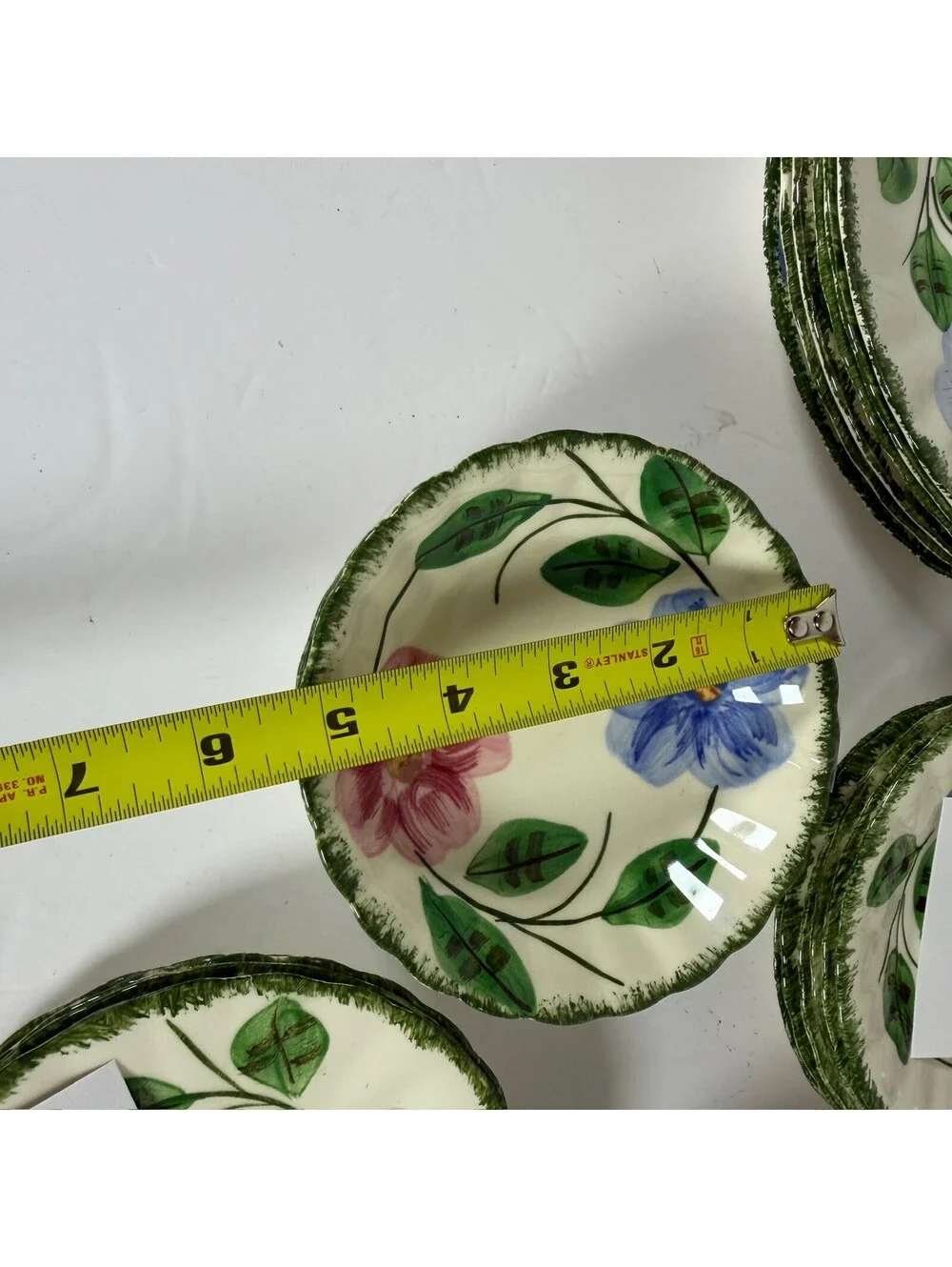 Vintage Blue Ridge Southern Potteries 10K Floral Dinnerware Set 29 Pieces